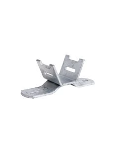 Rohrschelle RK B aus feuerverzinktem Stahl in U-Form mit zwei Klemmklötzen und 300 mm Länge zur variablen Befestigung über Stahlband