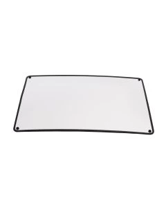 Ersatzspiegel aus bruchfestem Kunststoff mit Befestigungsbohrungen für Aluminiumgehäuse